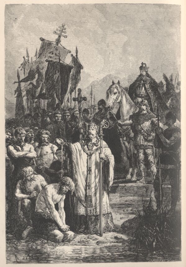 Charlemagne Inflicting Baptism Upon the Saxons——215