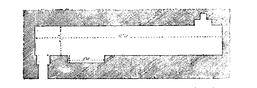 Fig 124.--Plan of chapel in mastaba of the <i>Red Scribe</i>, Fourth Dynasty, Sakkarah. 