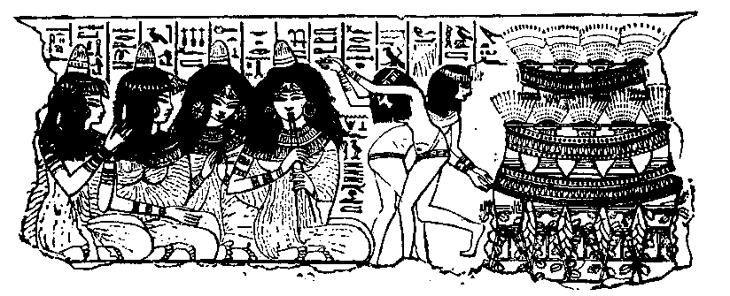 Fig 166.--From a tomb-painting in the British Museum, Eighteenth Dynasty. 