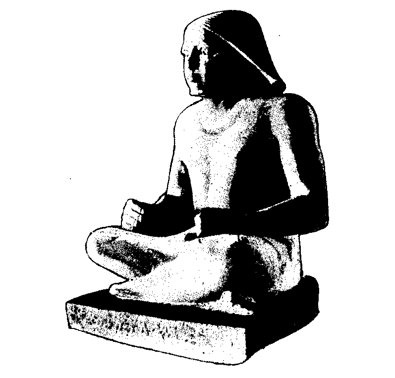 Fig 186.--The Cross-legged Scribe of Gizeh, from Sakkarah. 