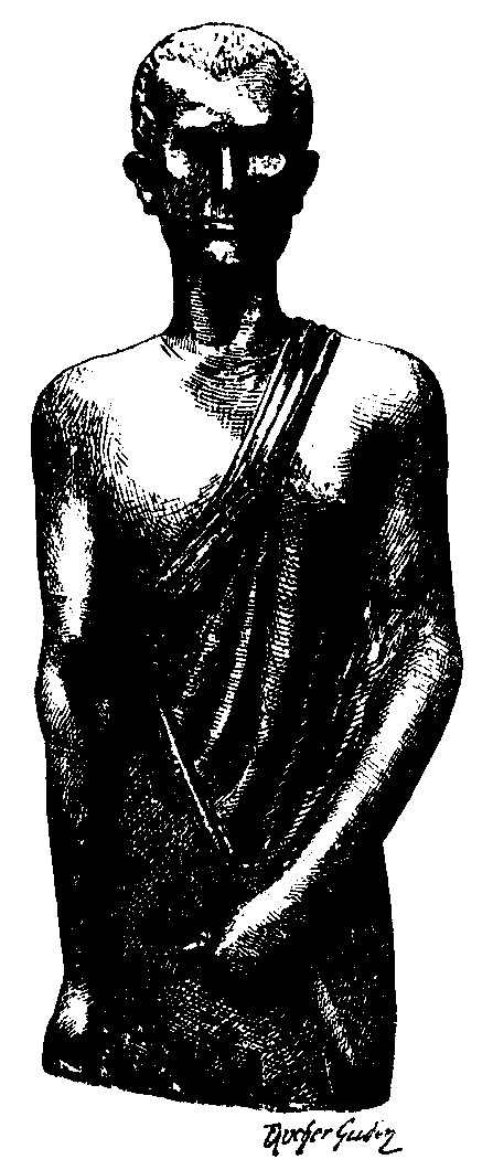 Fig 208.--Statue of Hor, Graeco-Egyptian. 