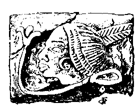 Fig 241.--Relief tile, Tell el Yahûdeh. 