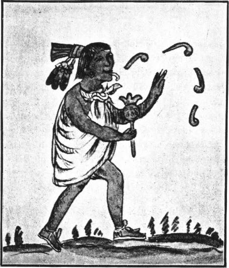 [Illustration: ATLAUA, SINGING AND DANCING. HYMN XVIII.]