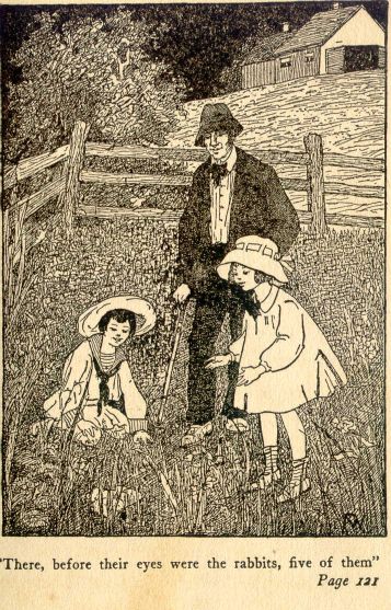 There, before their eyes were the rabbits, five of them