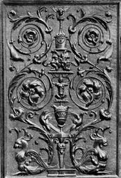XLII. Panel from the Choir Stalls, Church of S. Pietro, Perugia, Italy.