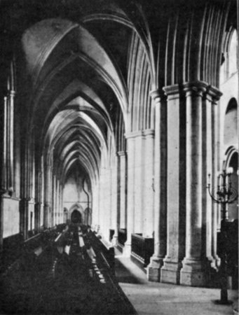 SOUTH AISLE OF NAVE FROM EAST.