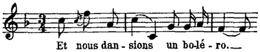 Et nous dansions un boléro Et nous dansions un boléro