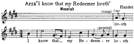 Aria. I know that my Redeemer liveth, Messiah, Handel Aria. I know that my Redeemer liveth, Messiah, Handel