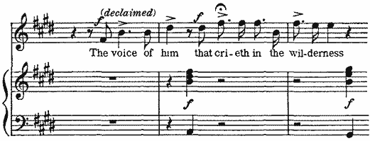 The voice of him that crieth in the wilderness The voice of him that crieth in the wilderness