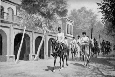 Persian Cossacks (Teheran) Drilled by Russian Officers.