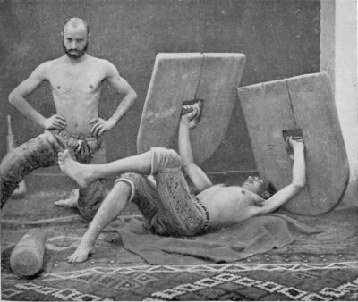 Palawans, or Strong Men giving a Display of Feats of Strength.