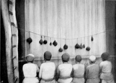 Boys Weaving a Carpet.