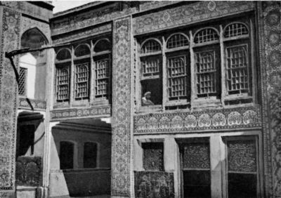 Tiled Walls and Picturesque Windows in the Madrassah, Kerman.