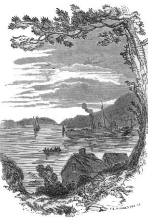 "Joe and two others were despatched to row it ashore."—See p. 31.