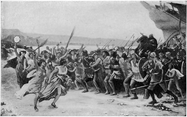 THE VICTORS AT SALAMIS.