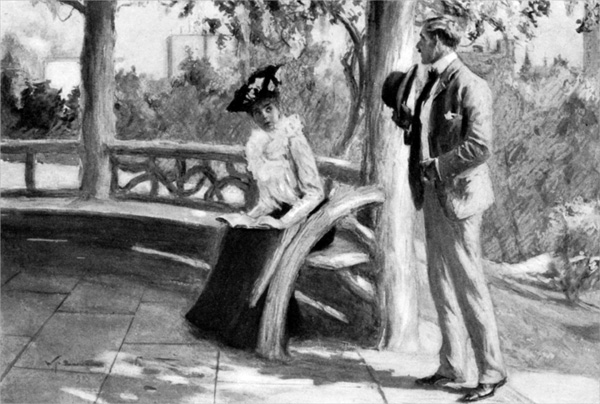 “HE SAW HER THE MOMENT HE ENTERED THE WISTARIA ARBOR”