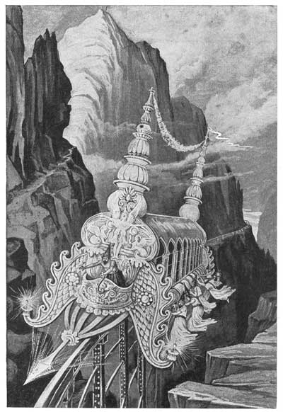 THE SACRED LOCOMOTIVE STORMED THE MOUNTAIN HEIGHTS WITH ITS AUDACIOUS TREAD.