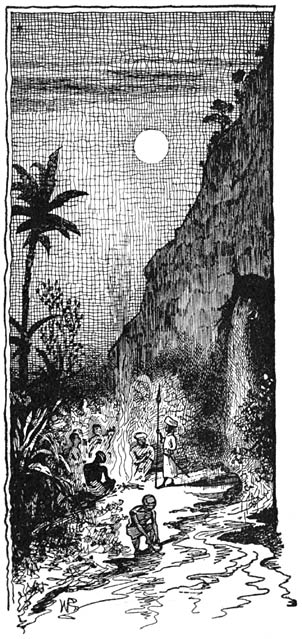 They camped for the night.