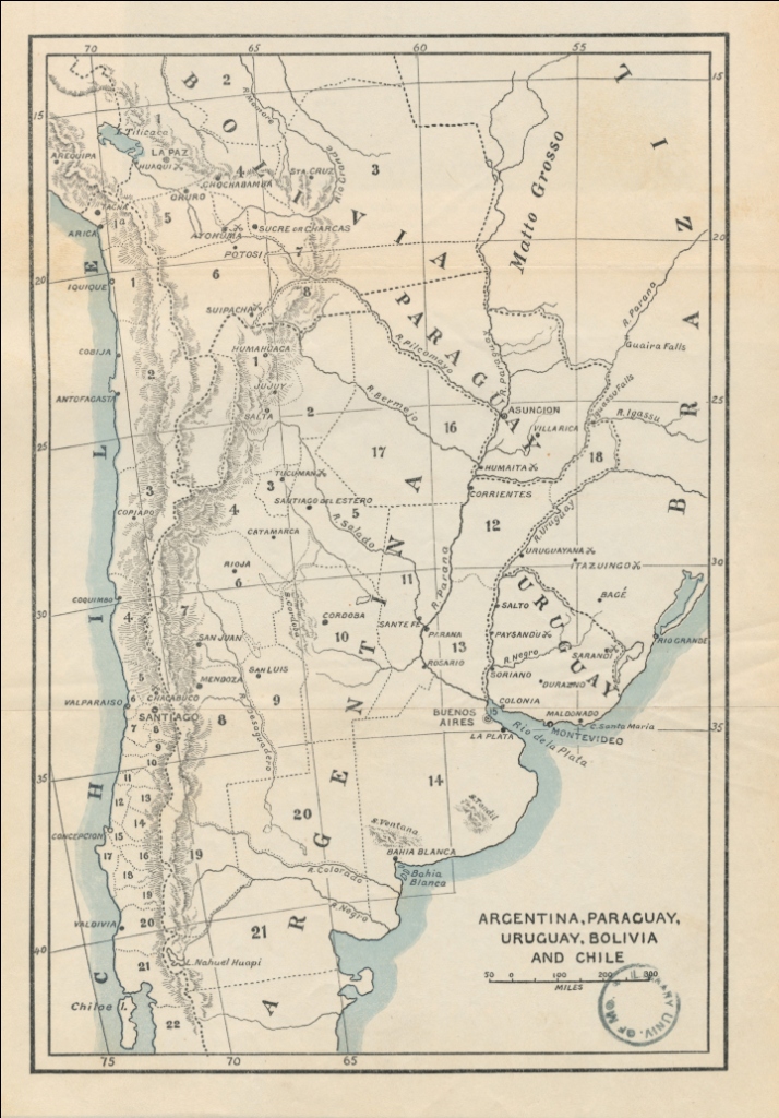 ARGENTINA, PARAGUAY, URUGUAY, BOLIVIA AND CHILE