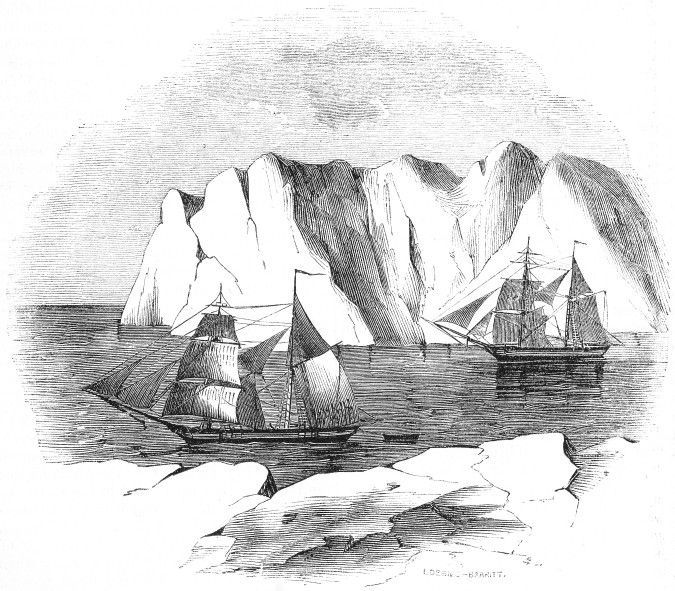 ADVANCE AND RESCUE BEATING TO WINDWARD OF AN ICEBERG THREE MILES IN CIRCUMFERENCE.