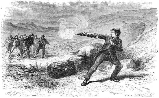 Il m’ajusta et tira.