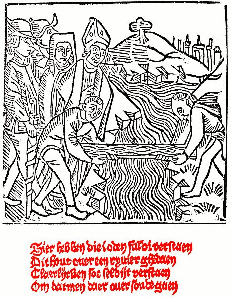 drawing with Dutch text in blackletter