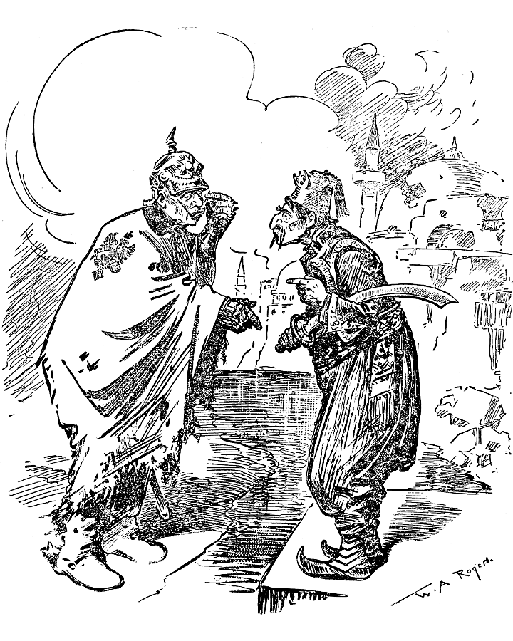 The Kaiser and a Turkish warrior