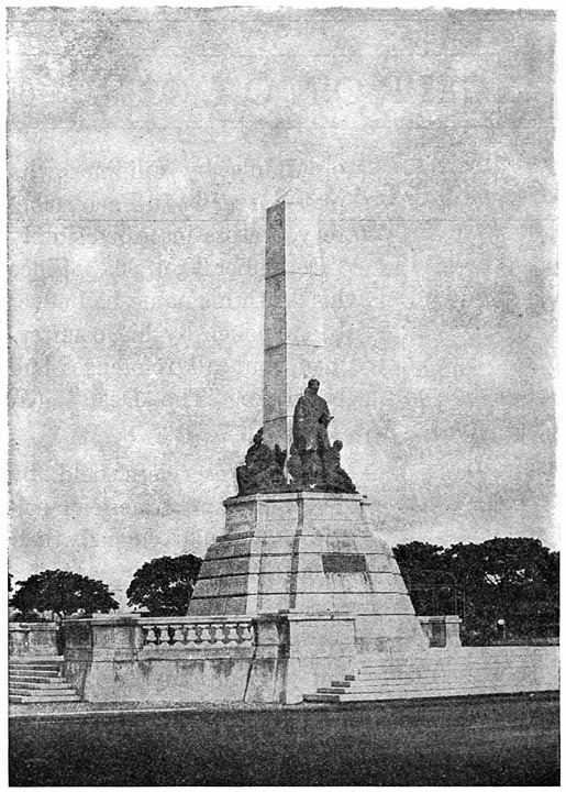 Rizal Mausoleum, Luneta, Manila. Here lies the body of José Rizal on the place of his execution, under a monument designed by the designer of the Swiss National Tell monument.
