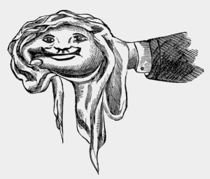 hand made to look like an apple woman