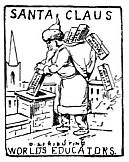 SANTA CLAUS DISTRIBUTING WORLD’S EDUCATORS.