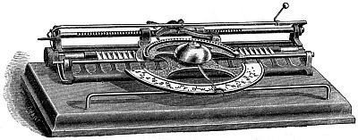 typewriter that looks like a three-hole punch