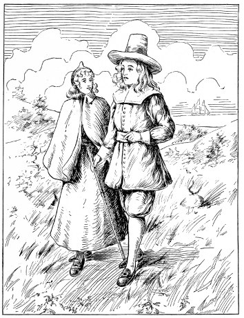 Image unavailable: Thus, as a pilgrim devout, who toward Jerusalem journeys, Journeyed this Puritan youth to the Holy Land of his longings,  