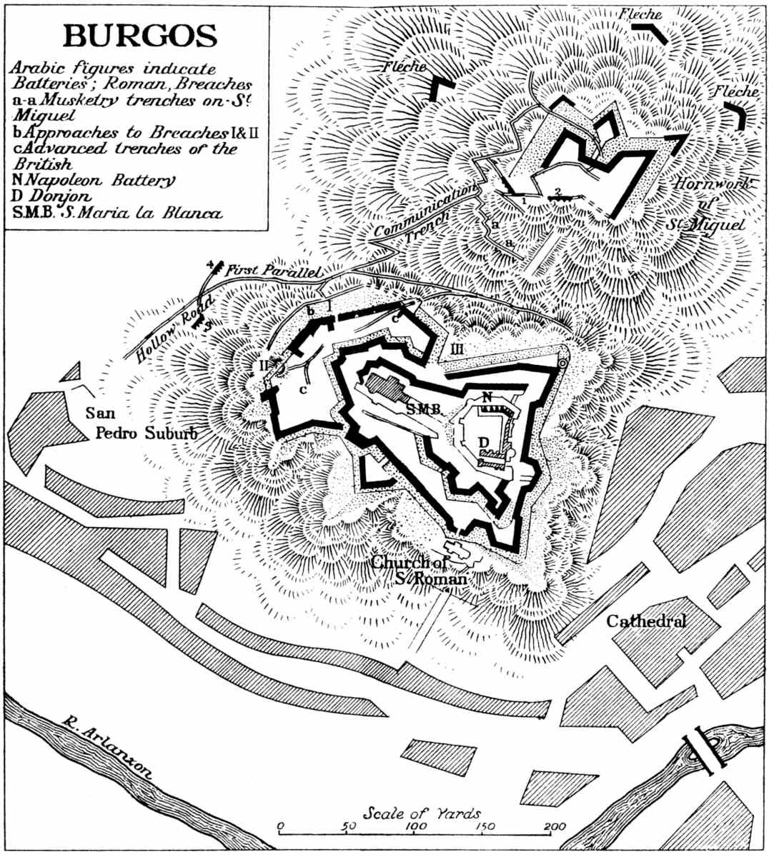 Plan of the Castle of Burgos