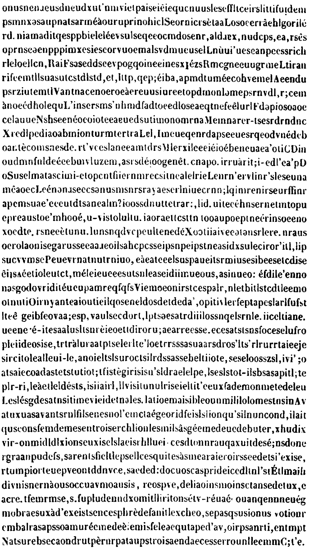 Suite aléatoire de caractères