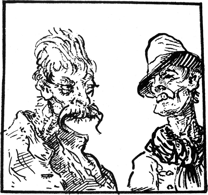 Anton im Gespräch mit einem   Gast