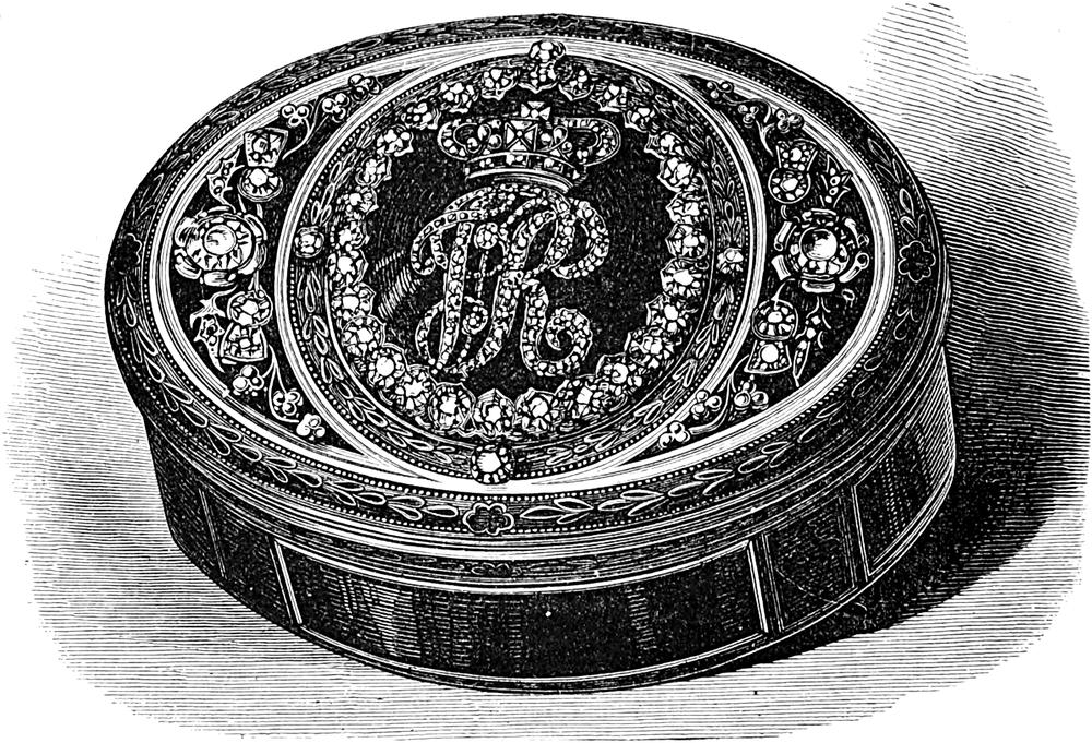 Schmuckdose mit den königlichen Insignien