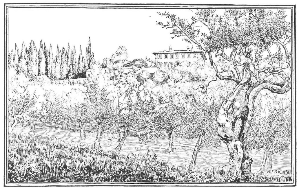 Distant View of the Villa