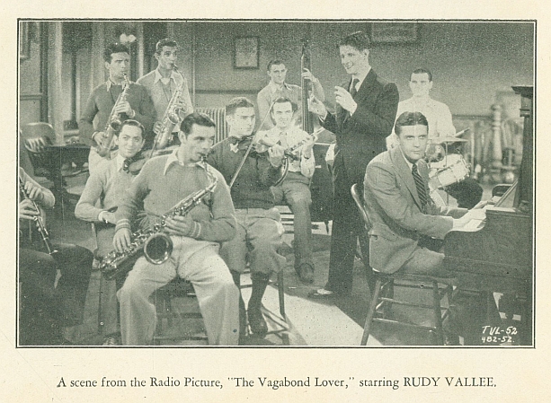 A scene from the Radio Picture, "The Vagabond Lover," starring RUDY VALLEE.