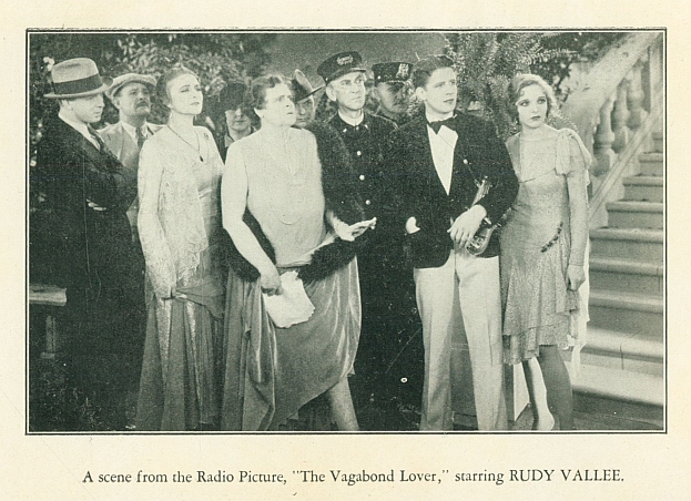 A scene from the Radio Picture, "The Vagabond Lover," starring RUDY VALLEE.