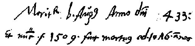 Älteste Handschrift Luthers