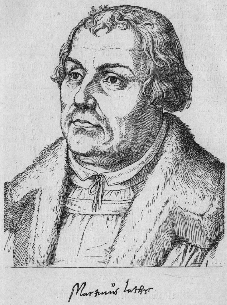 Luthers eigenhändige Unterschrift eines Briefes