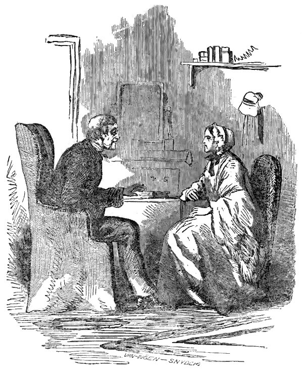 Pastor Johnson discusses baptism with his wife.