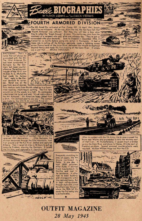 Outfit Magazine 28 May 1945 Battle Biographies