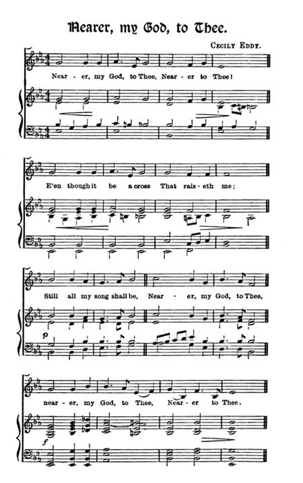 Nearer, my God, to Thee music