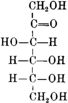 Strukturformel der d-Fruktose