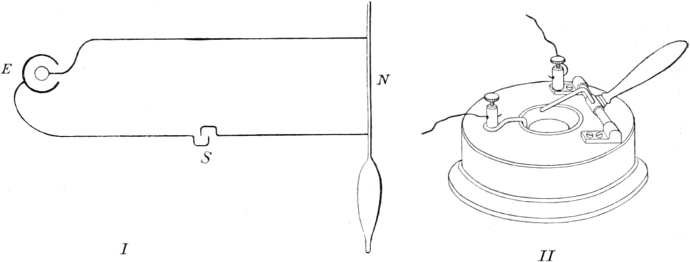 Erregung eines Muskels durch   elektrischen Strom