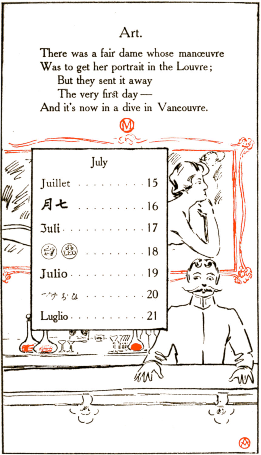 Lady's portrait in Vancouvre bar