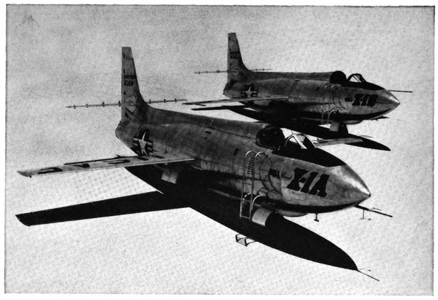 Two airplanes next to each other