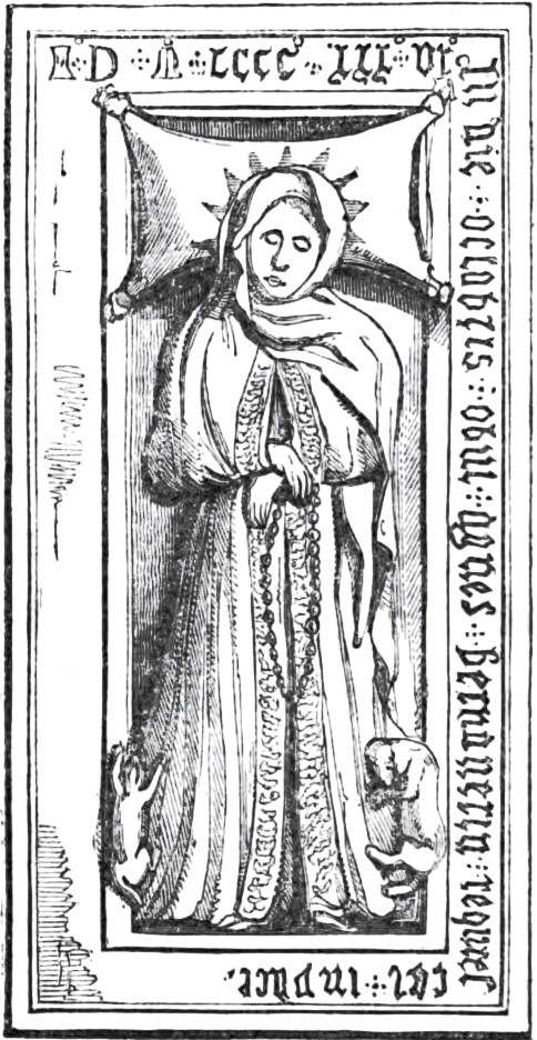 Headstone of Agnes Bernauer.