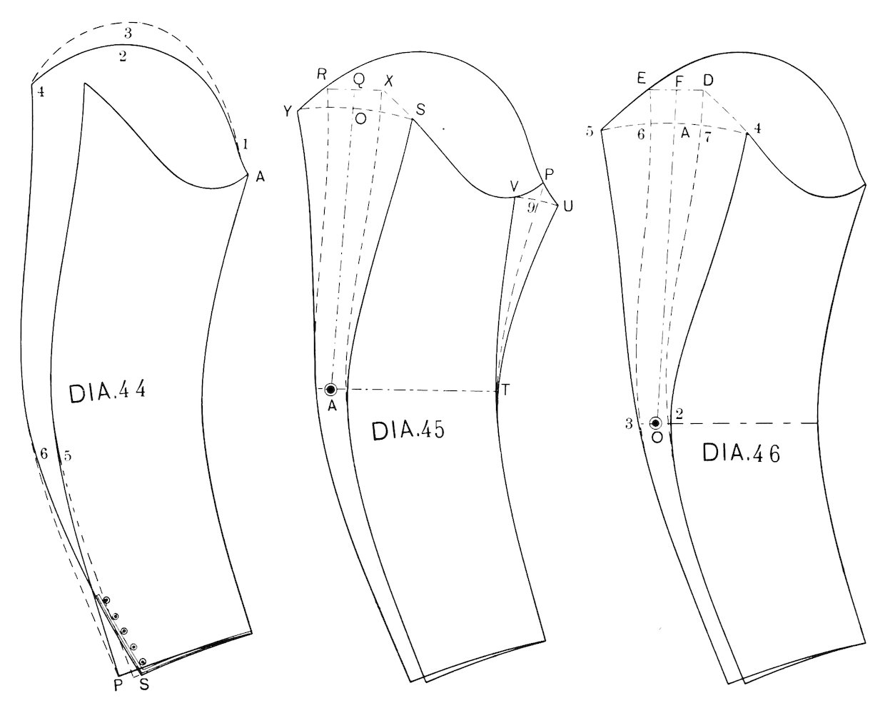 DIA. 44 DIA. 45 DIA. 46